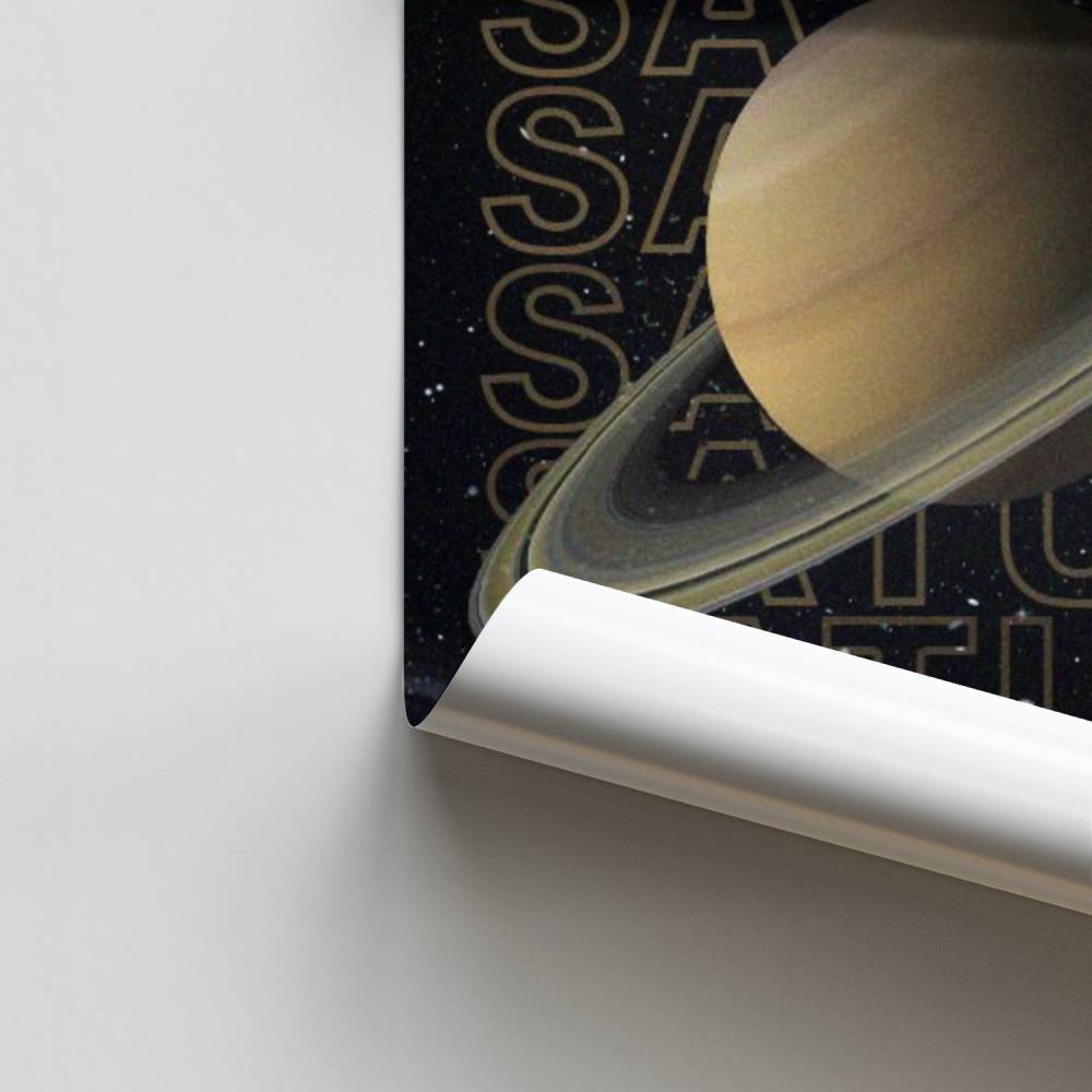 Saturn-Himmelsplakat