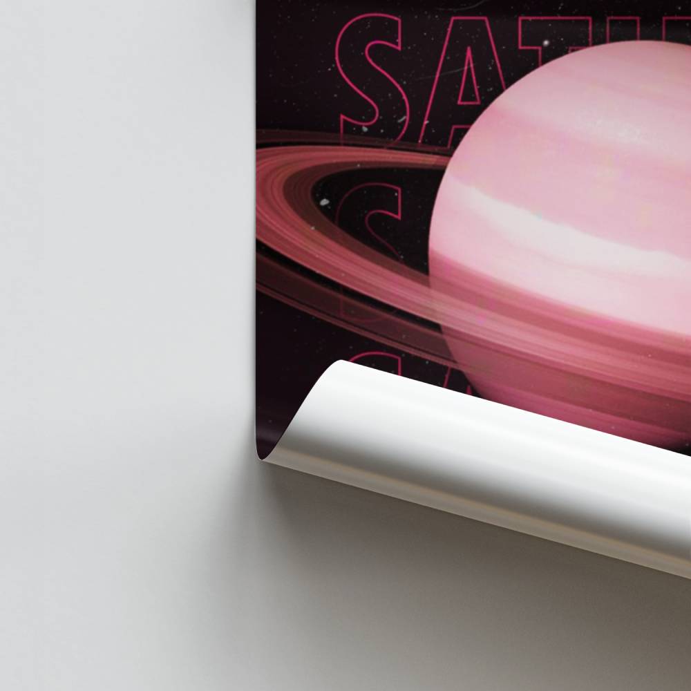 Rosa Saturn-Poster