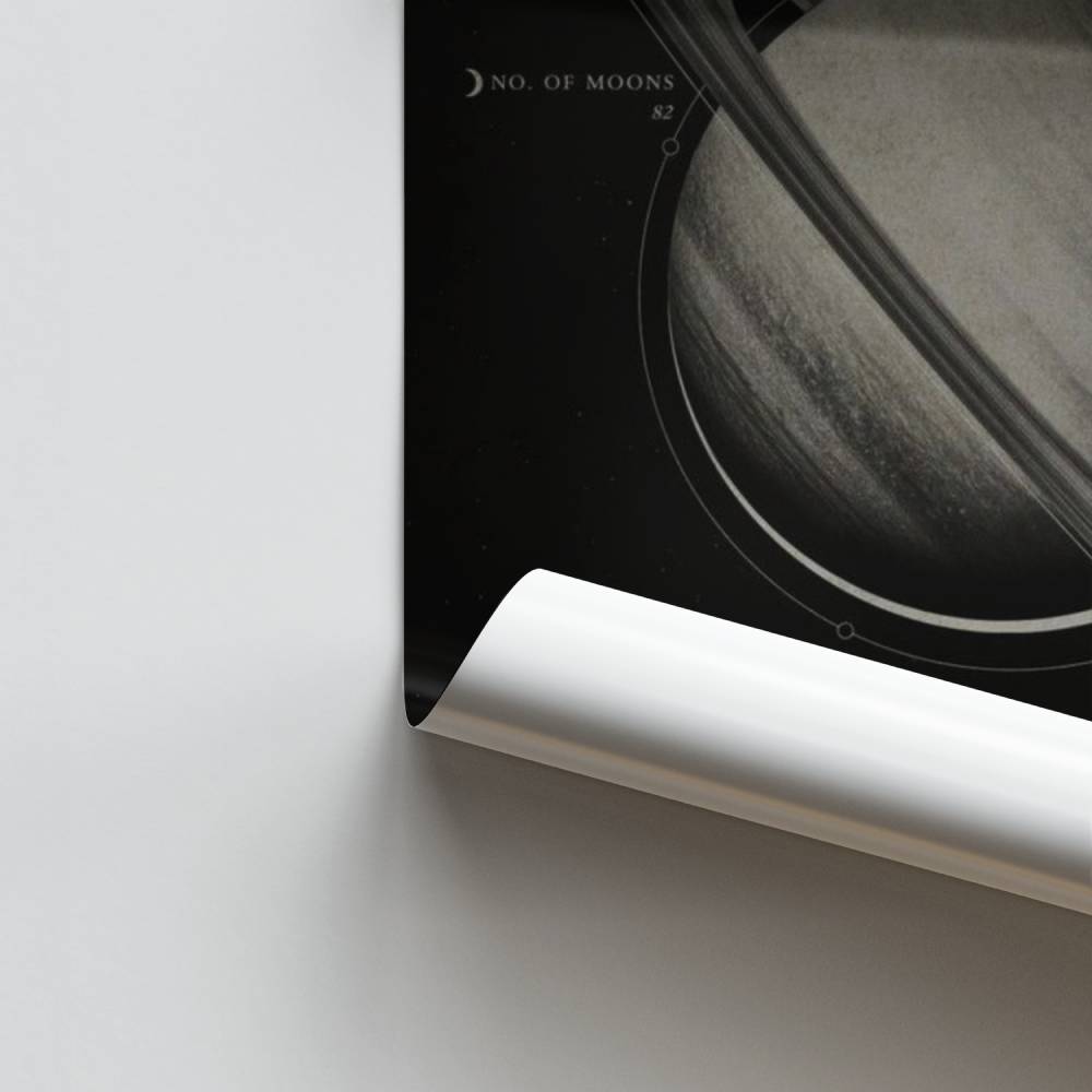 Rätselhaftes Saturn-Poster