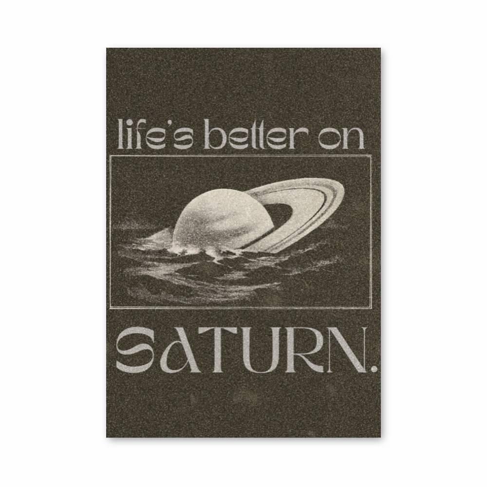 Poster Vivre sur Saturne
