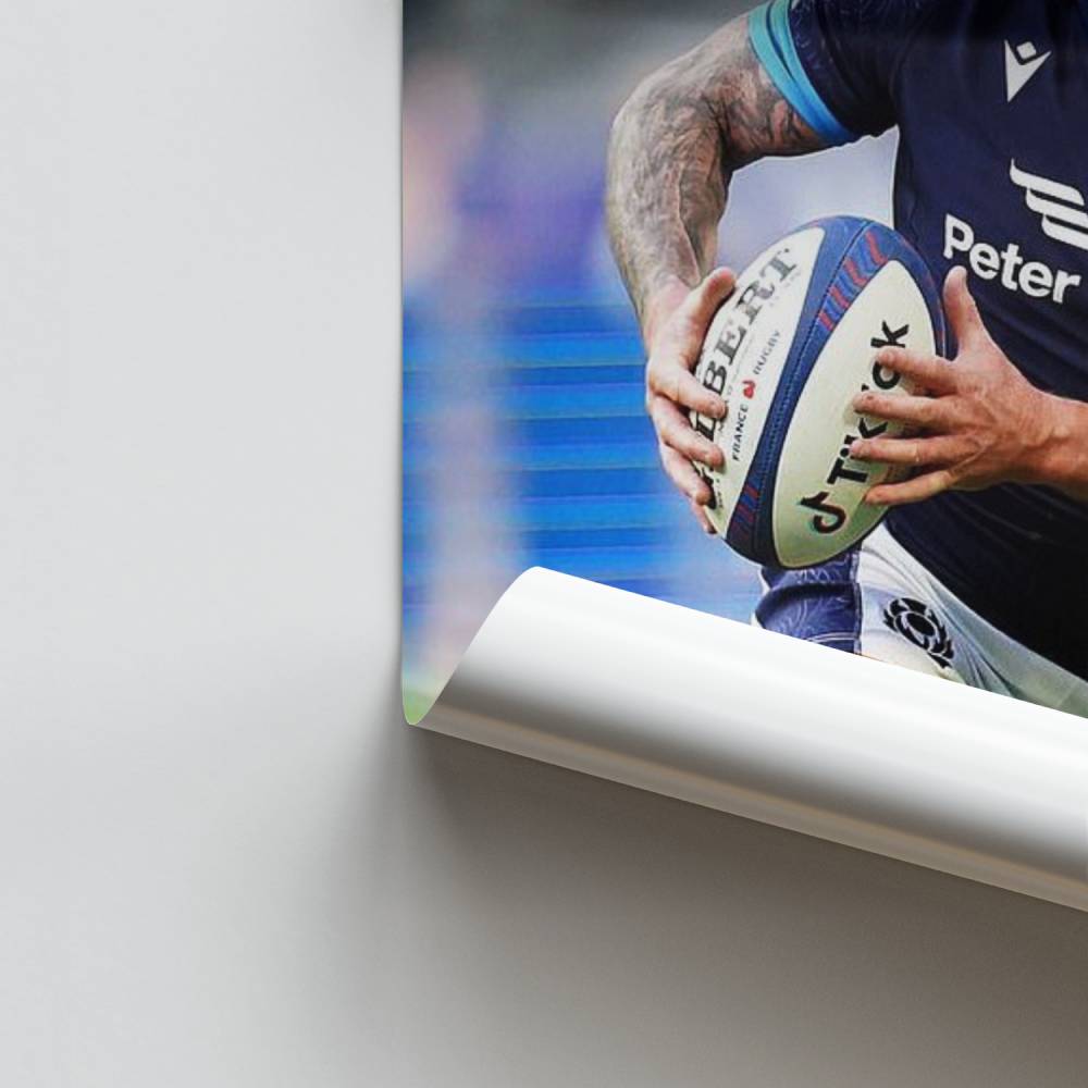 Dynamisches schottisches Rugby-Poster