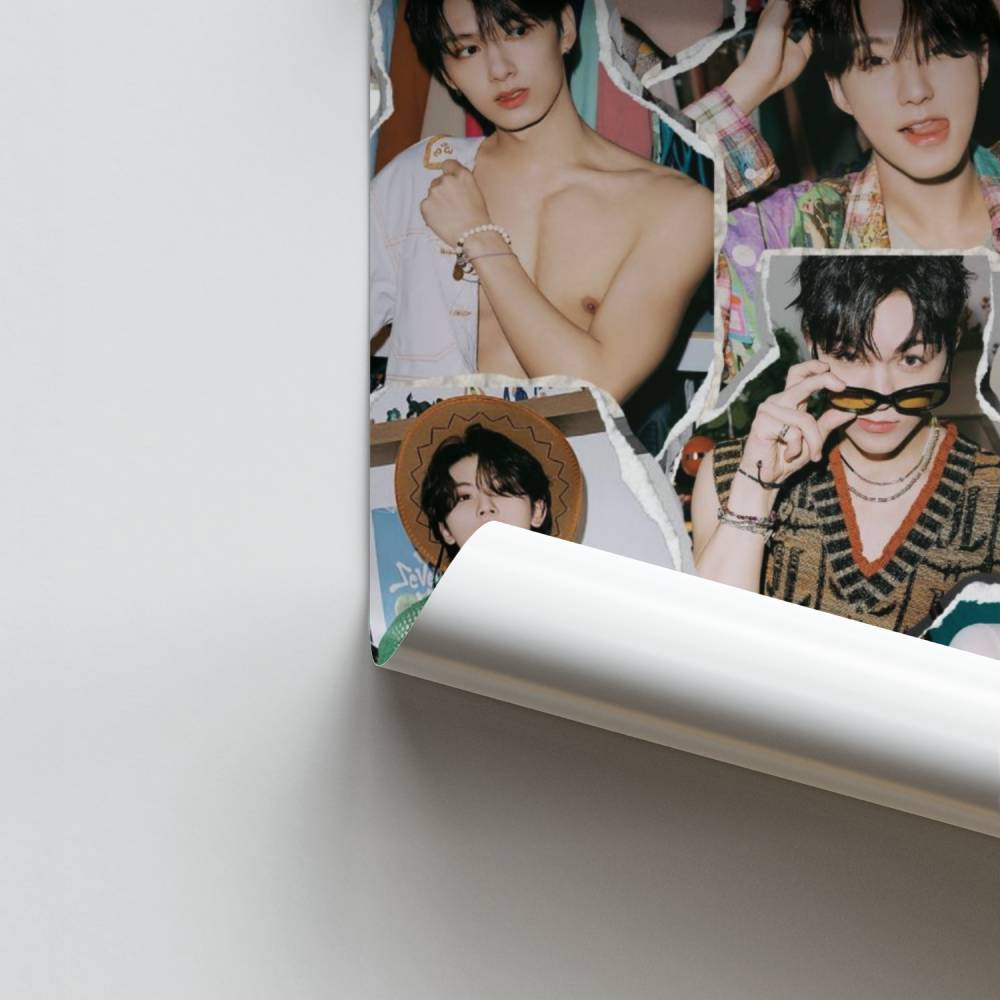 Dynamisches Pop-Collage-Poster