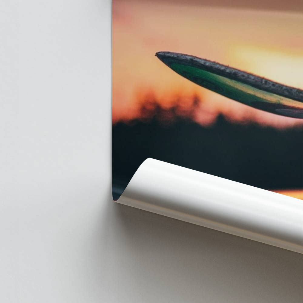 Skateboard-Sonnenuntergang-Poster