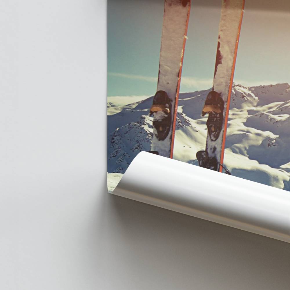 Verschneite Alpen-Poster