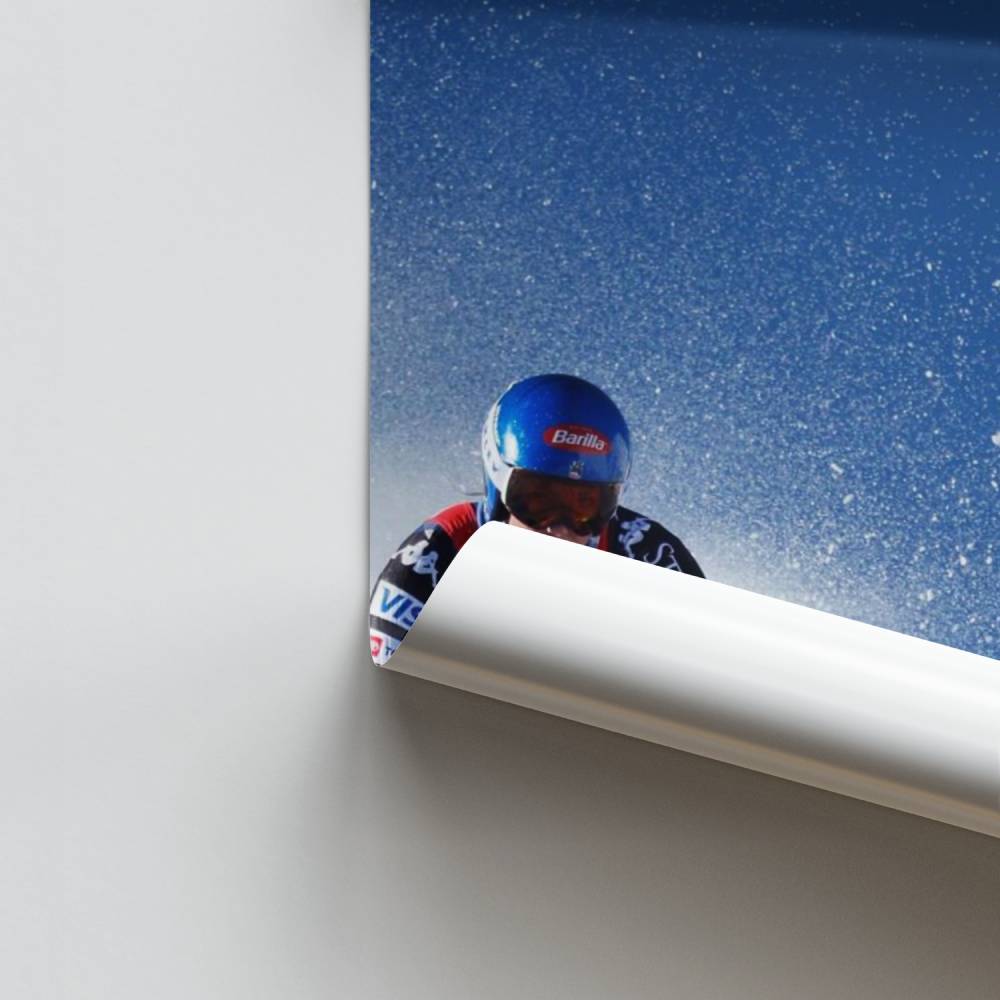 Poster Dynamisches alpines Skifahren