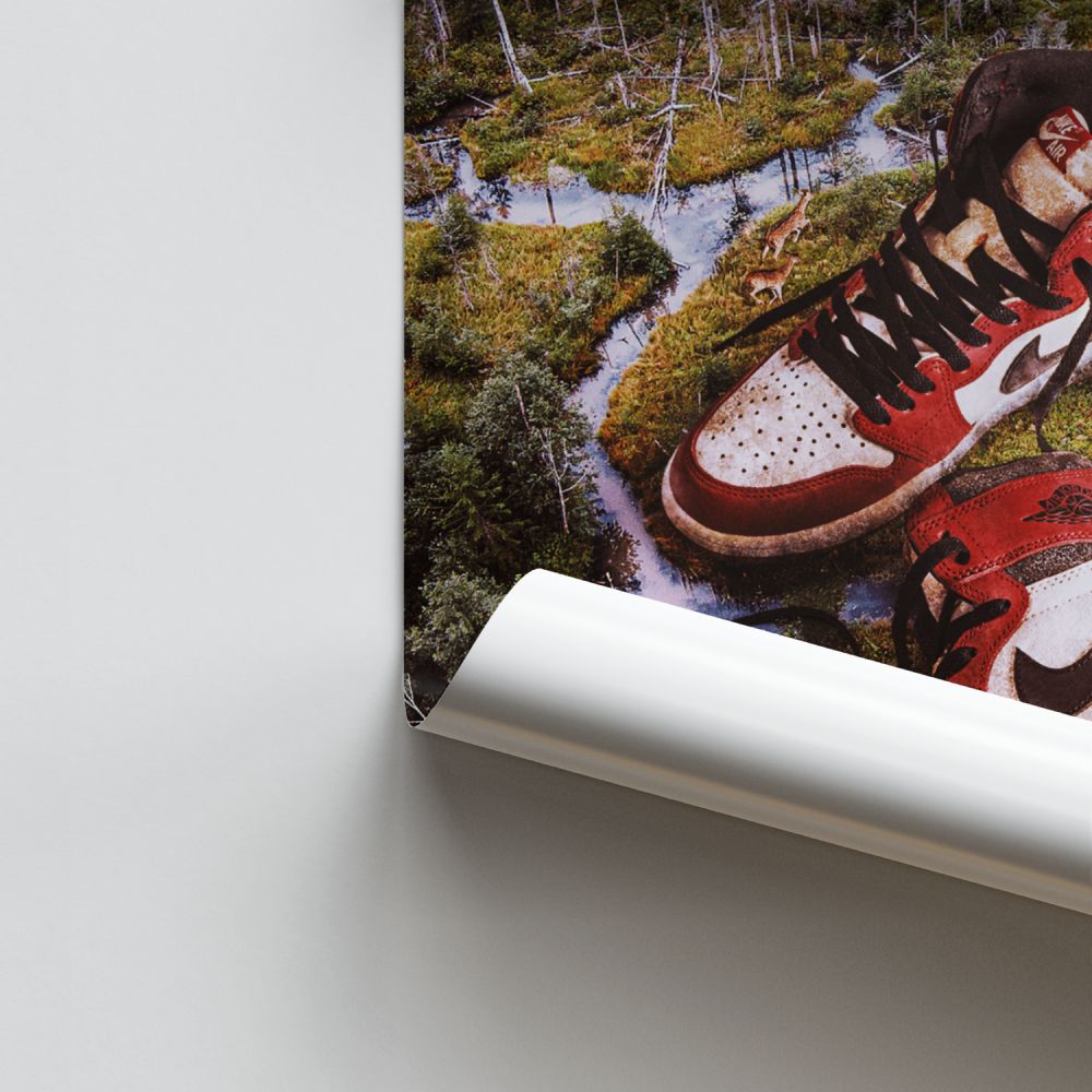 Poster Nike Air Jordan 1 Rouge