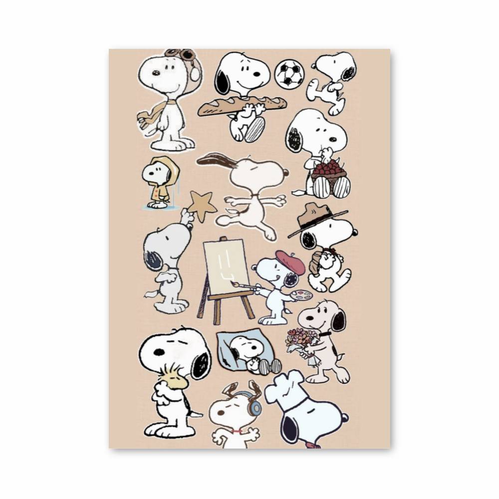 Poster Snoopy Créatif