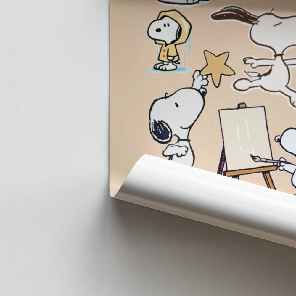 Kreatives Snoopy-Poster