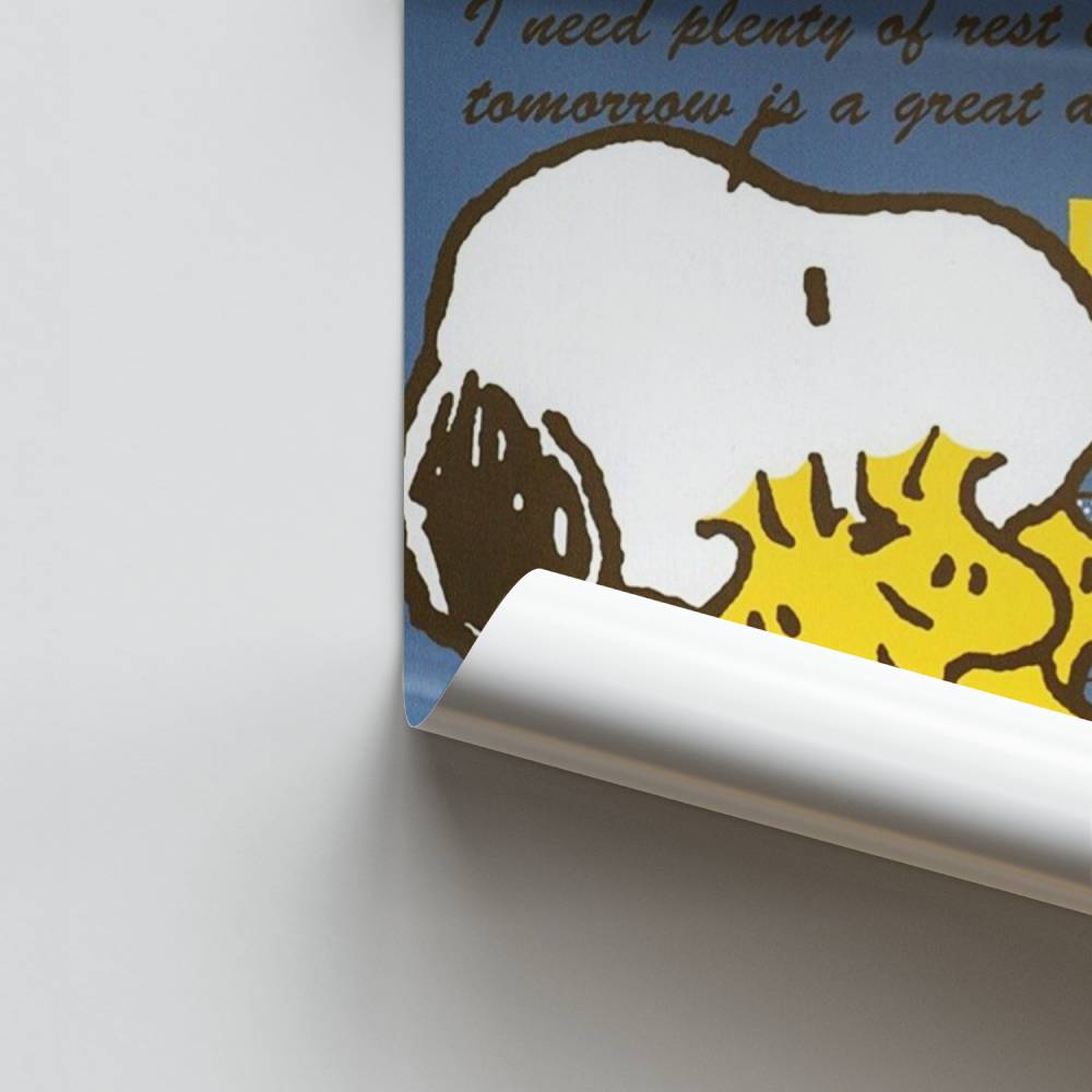 Snoopy und Woodstock Vintage Poster