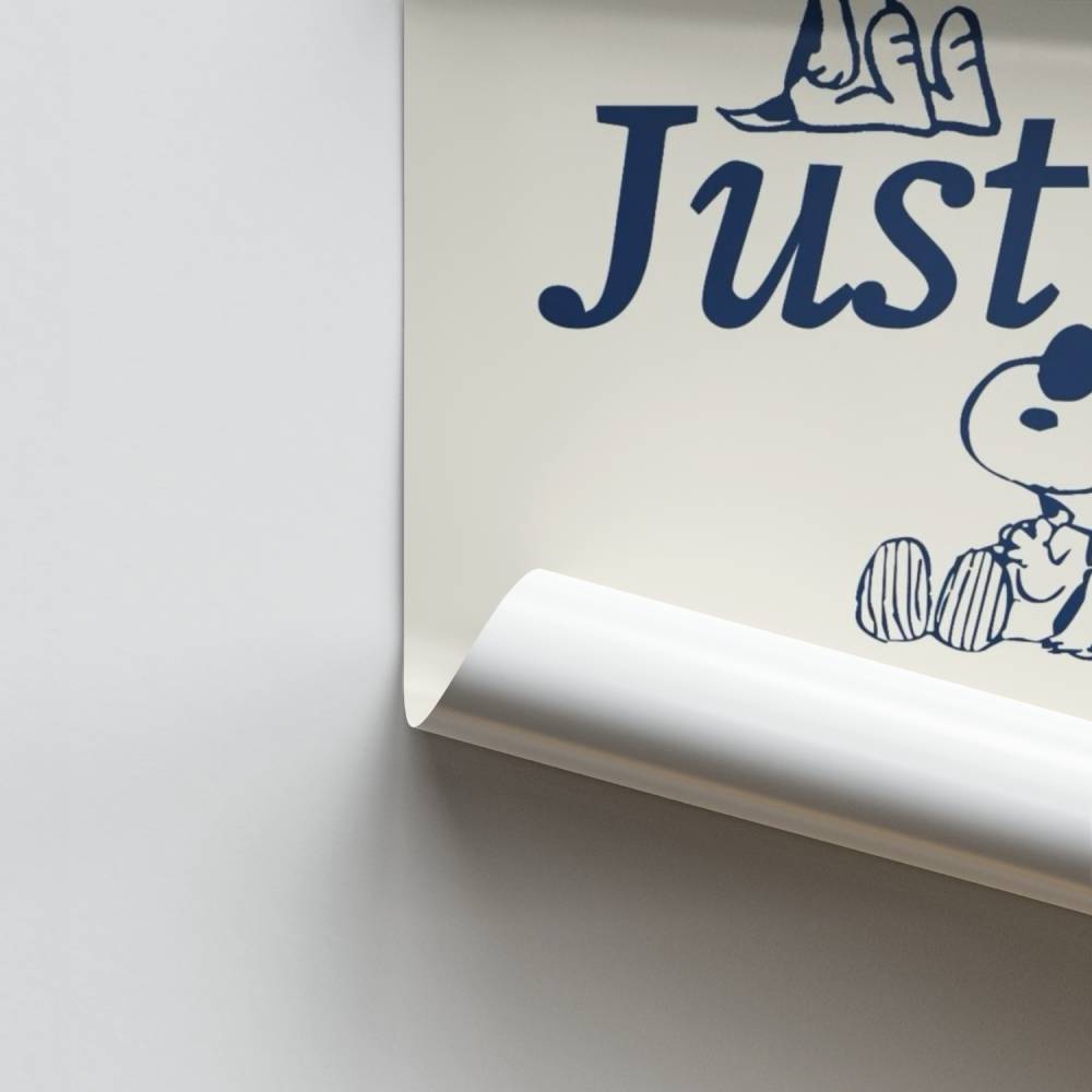 Poster Nur ein Mädchen Snoopy