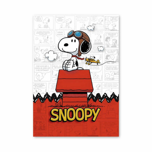 Poster Snoopy Aviateur