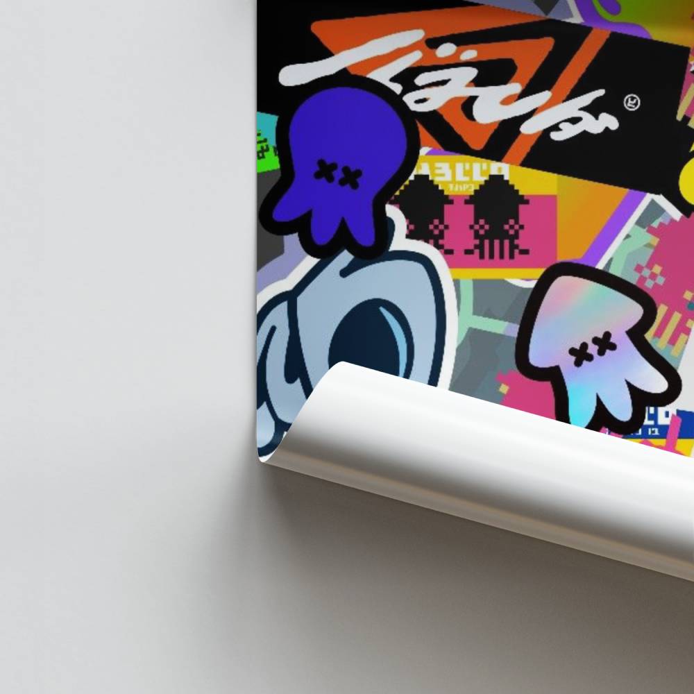 Buntes Chaos-Poster
