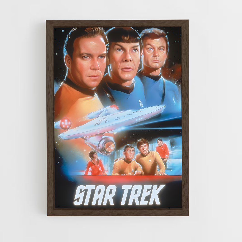 star-trek-11 cadre Bois foncé