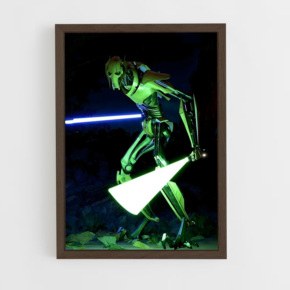 star-wars-9 cadre Bois foncé