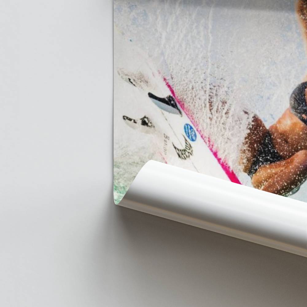 Poster zum Surfen bei Flut