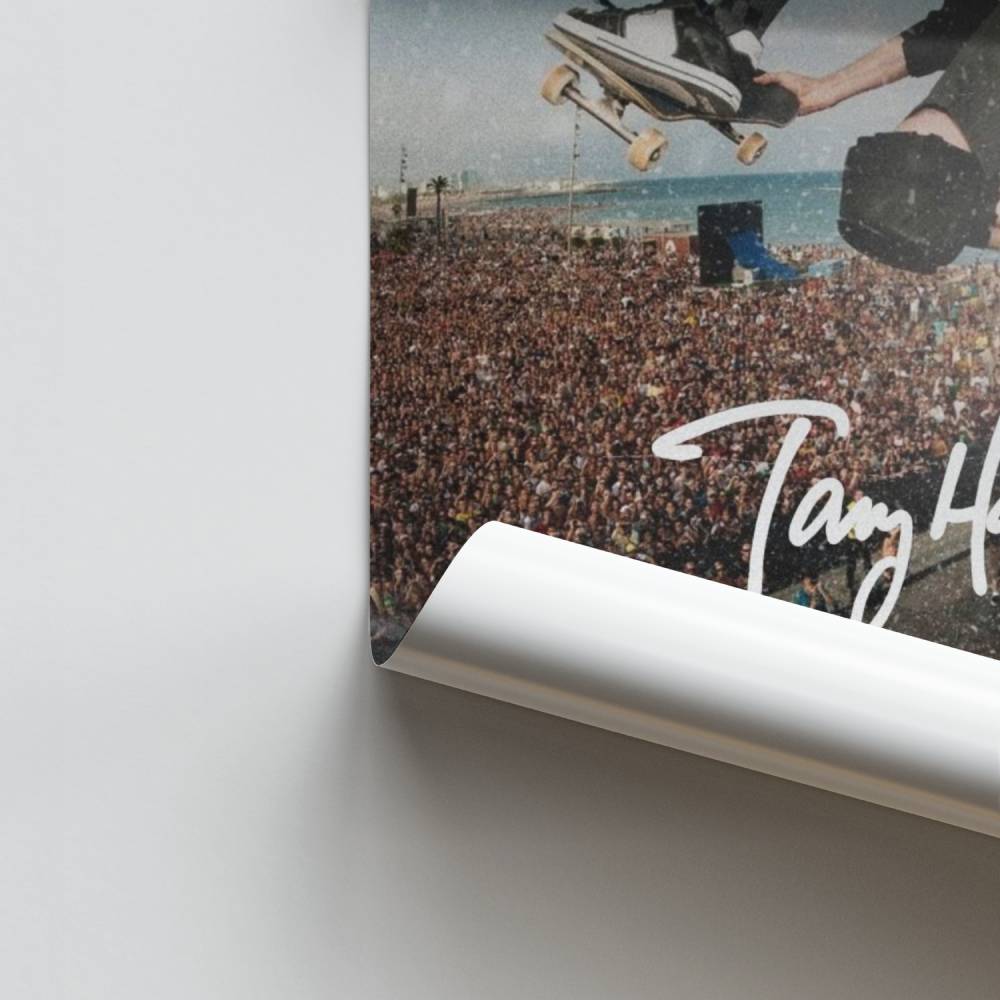 Ikonisches Skateboarder-Poster