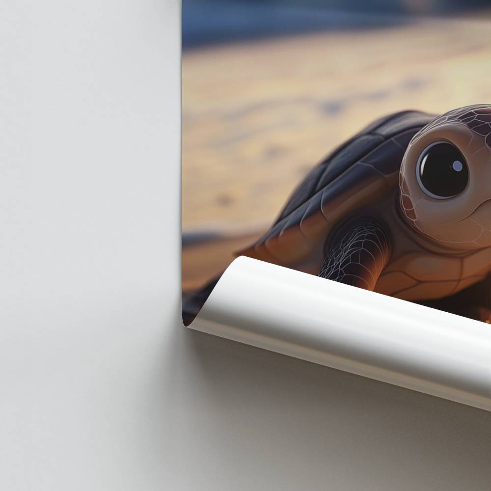 Poster zum Erwachen der Schildkröte