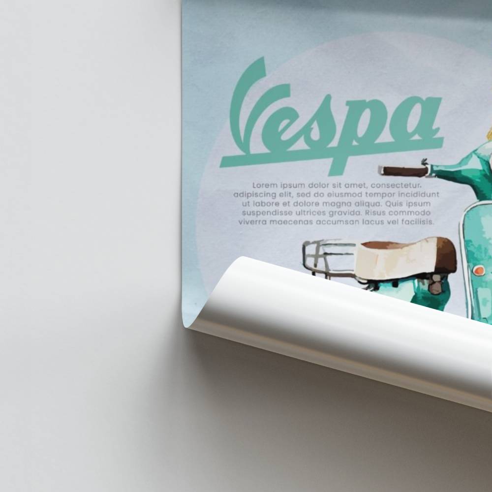 Poster Vespa Toskana