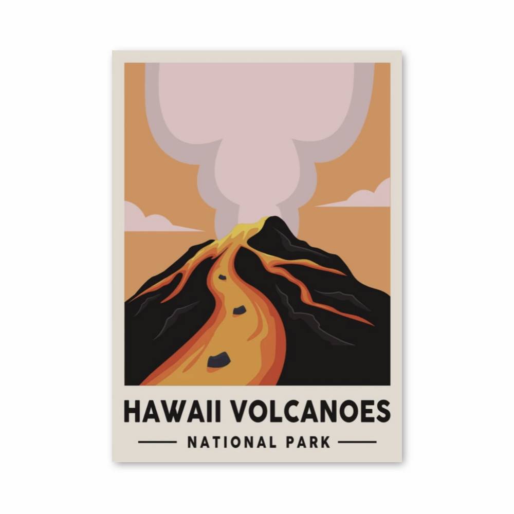 Poster Hawaiian Eruption