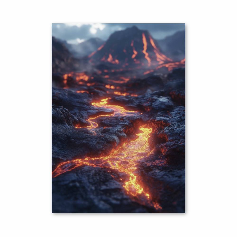 Poster Éruption Flamboyante