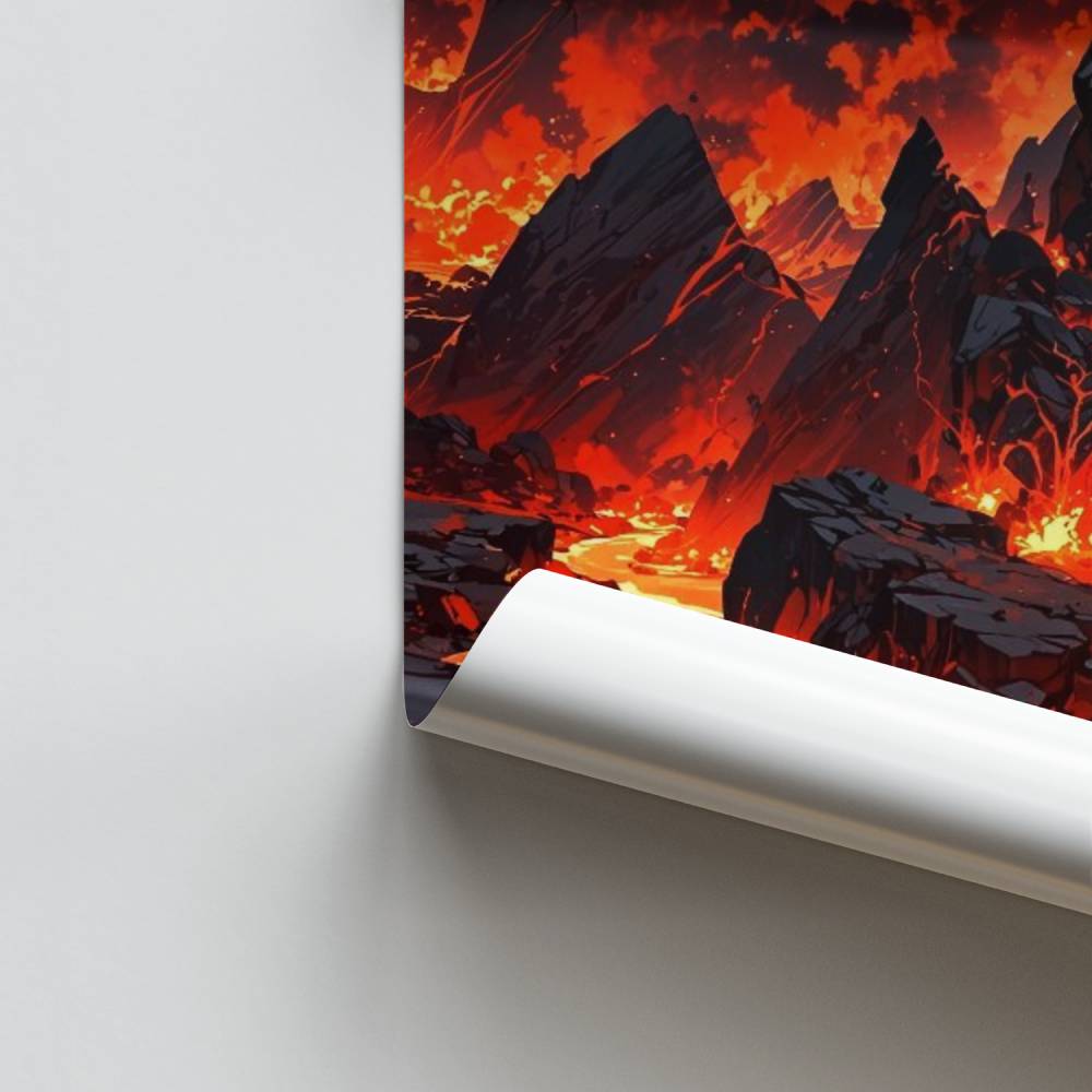 Poster Magmatische Flamme