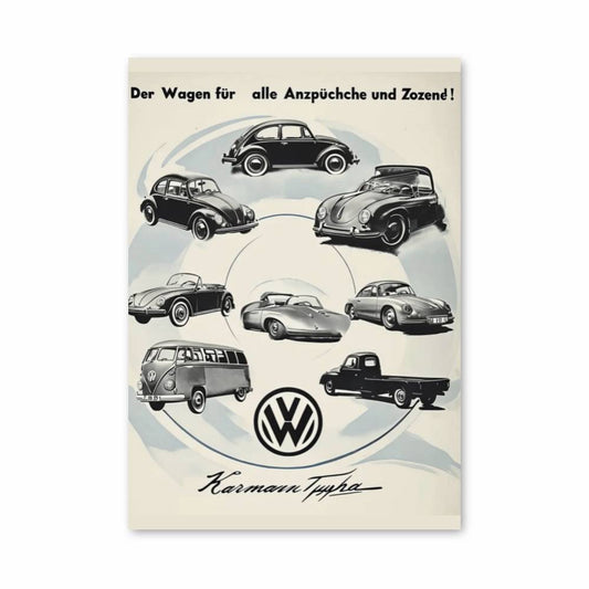 Poster Voitures Classiques Volkswagen
