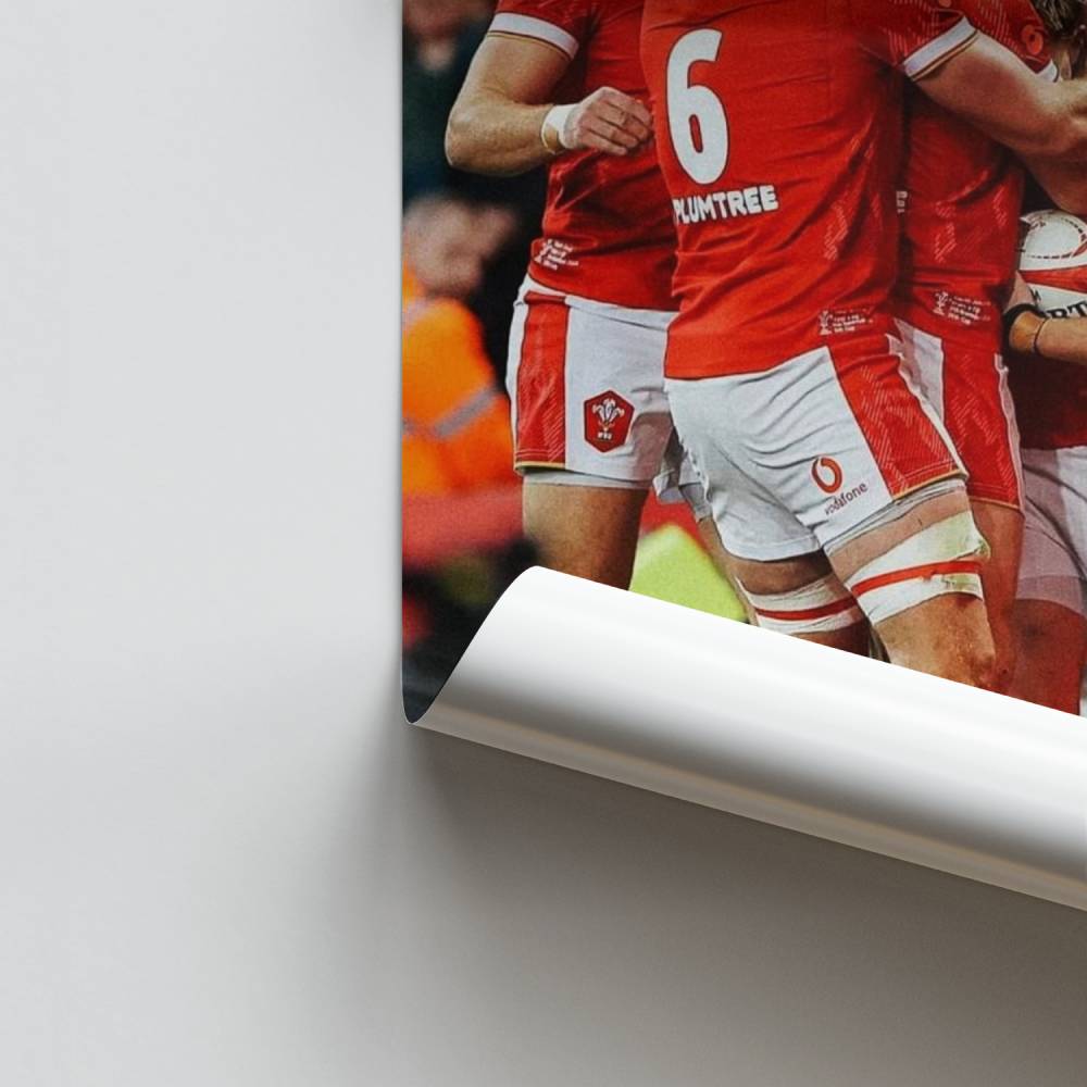 Poster Victoire Galles Rugby