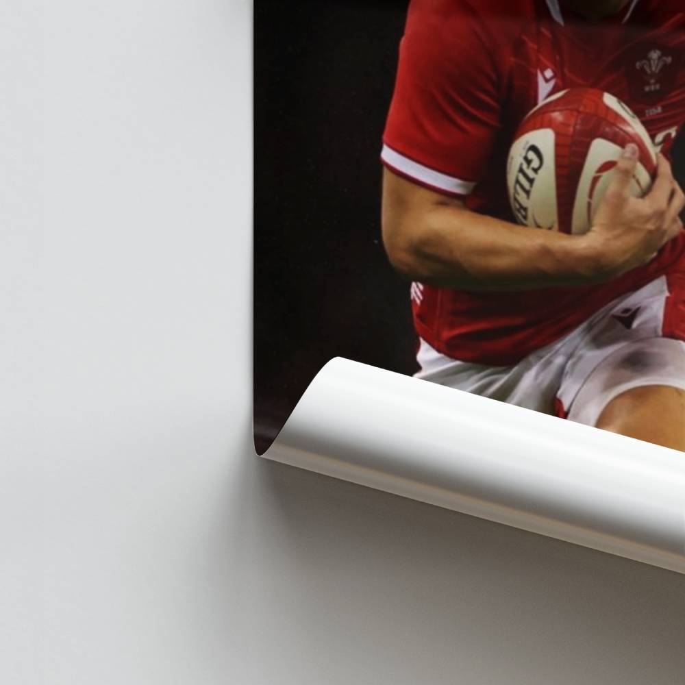Dynamisches walisisches Rugby-Poster