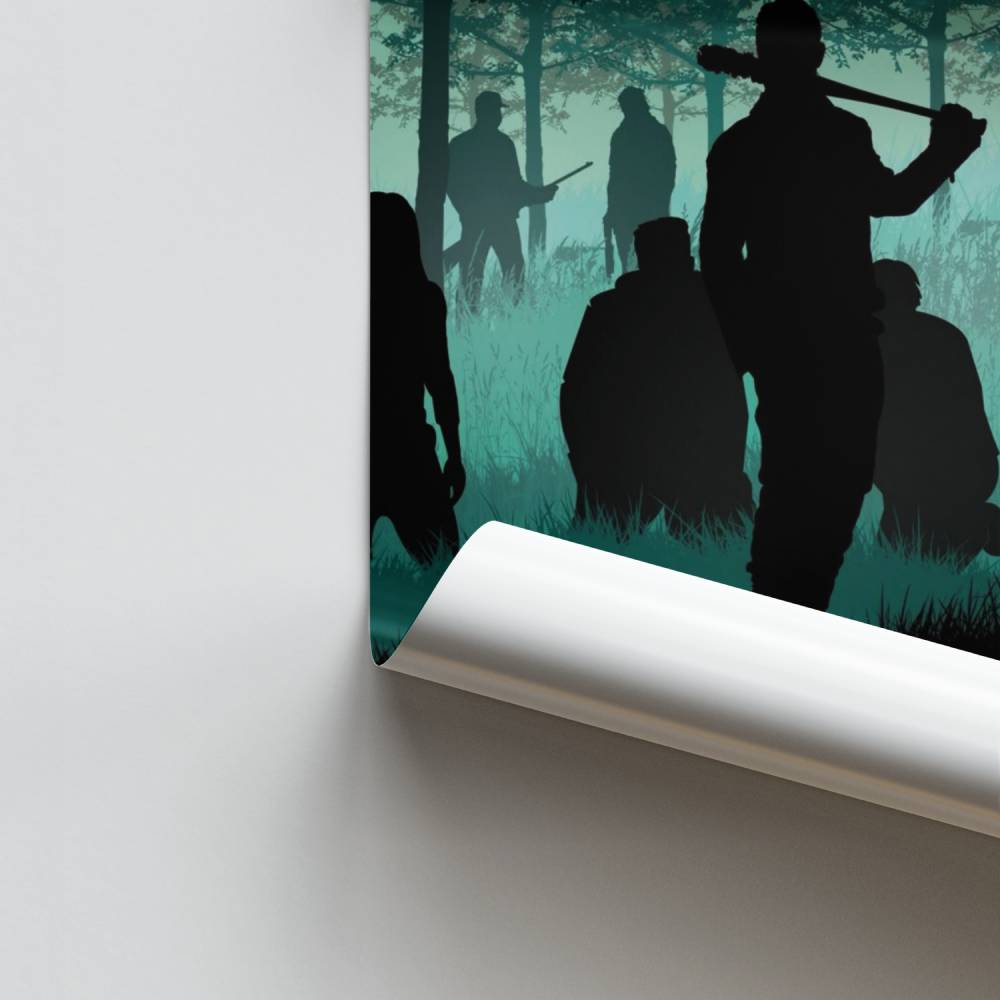 Poster Überlebende Silhouette