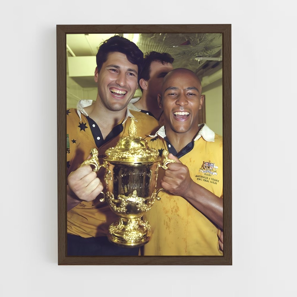 wallabies-4 cadre Bois foncé