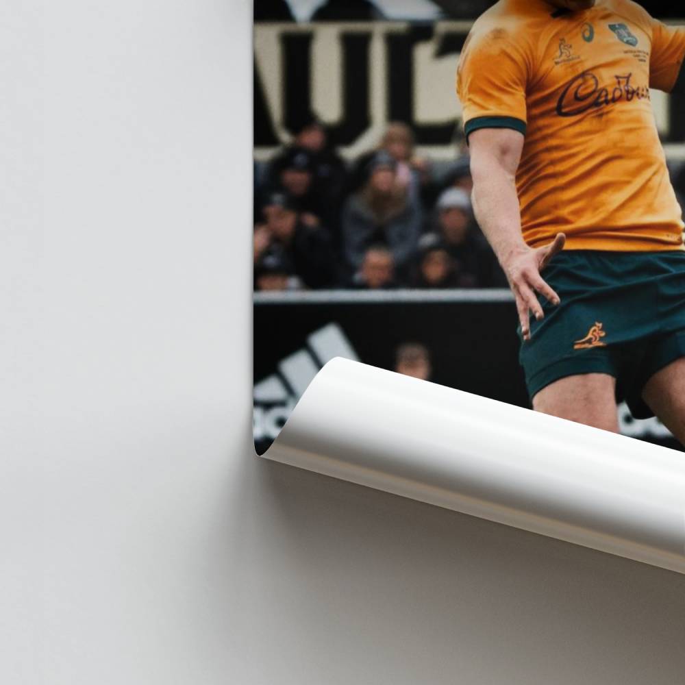 Poster Rugbyspieler in Aktion