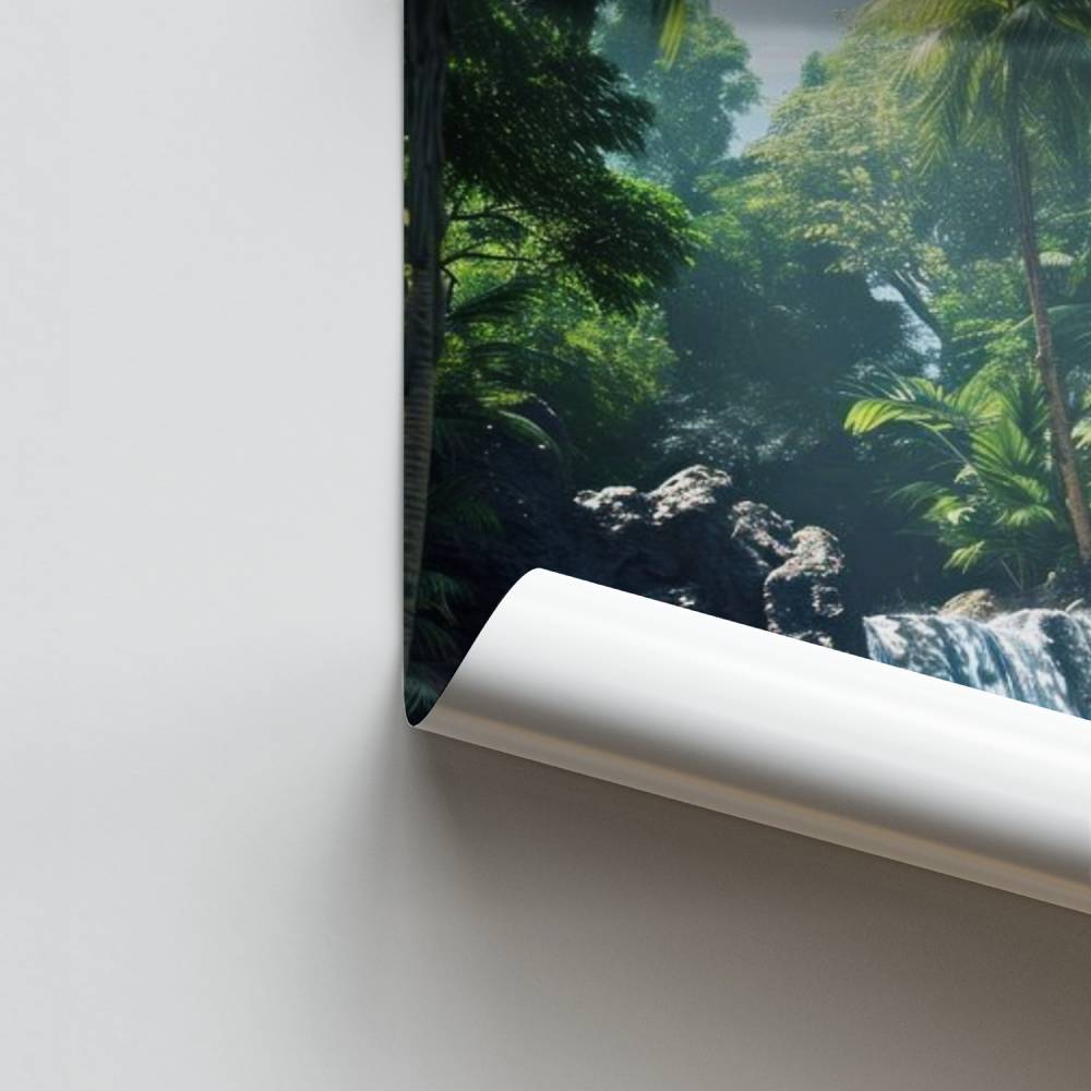 Poster Serenity Wasserfall