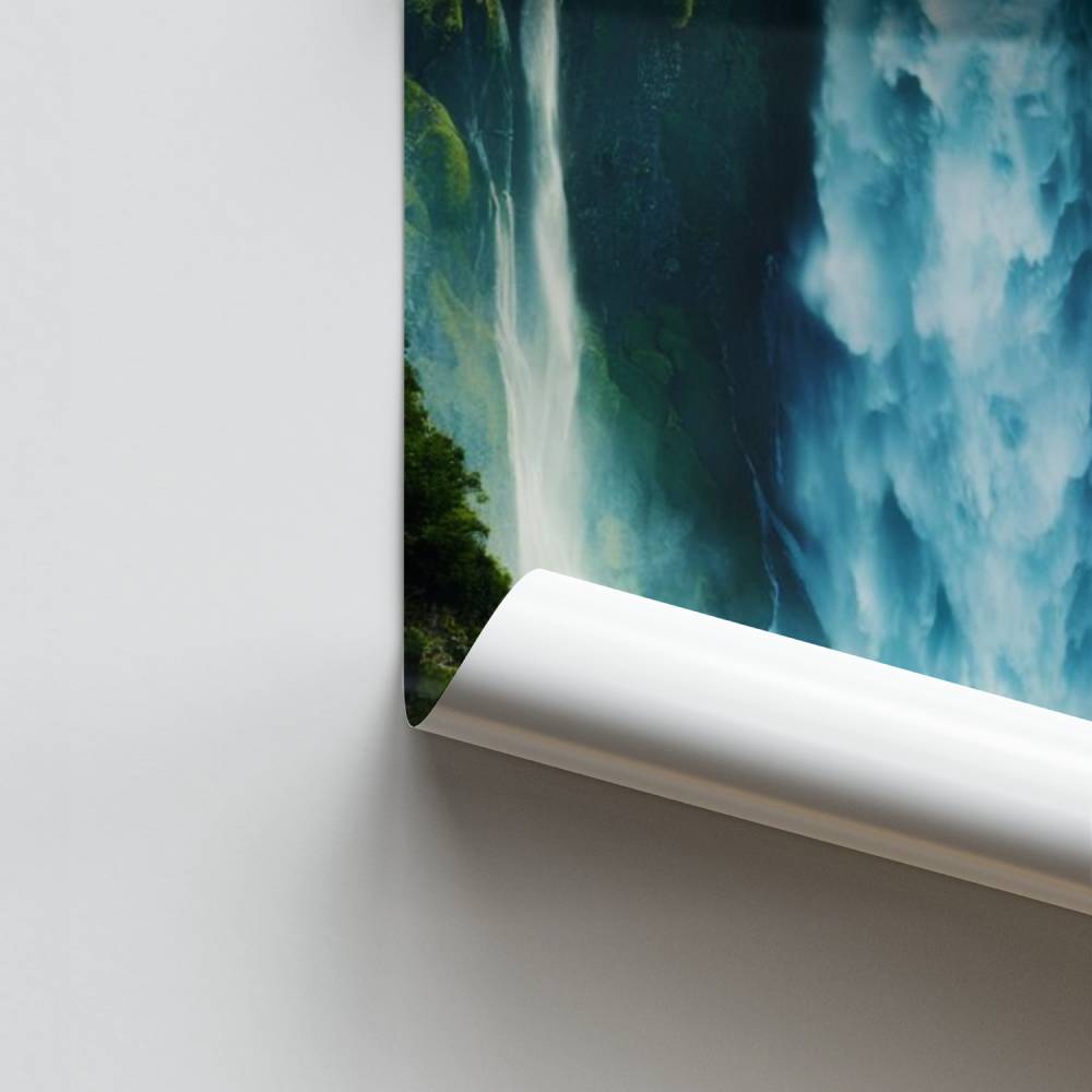 Smaragdwasserfall-Plakat