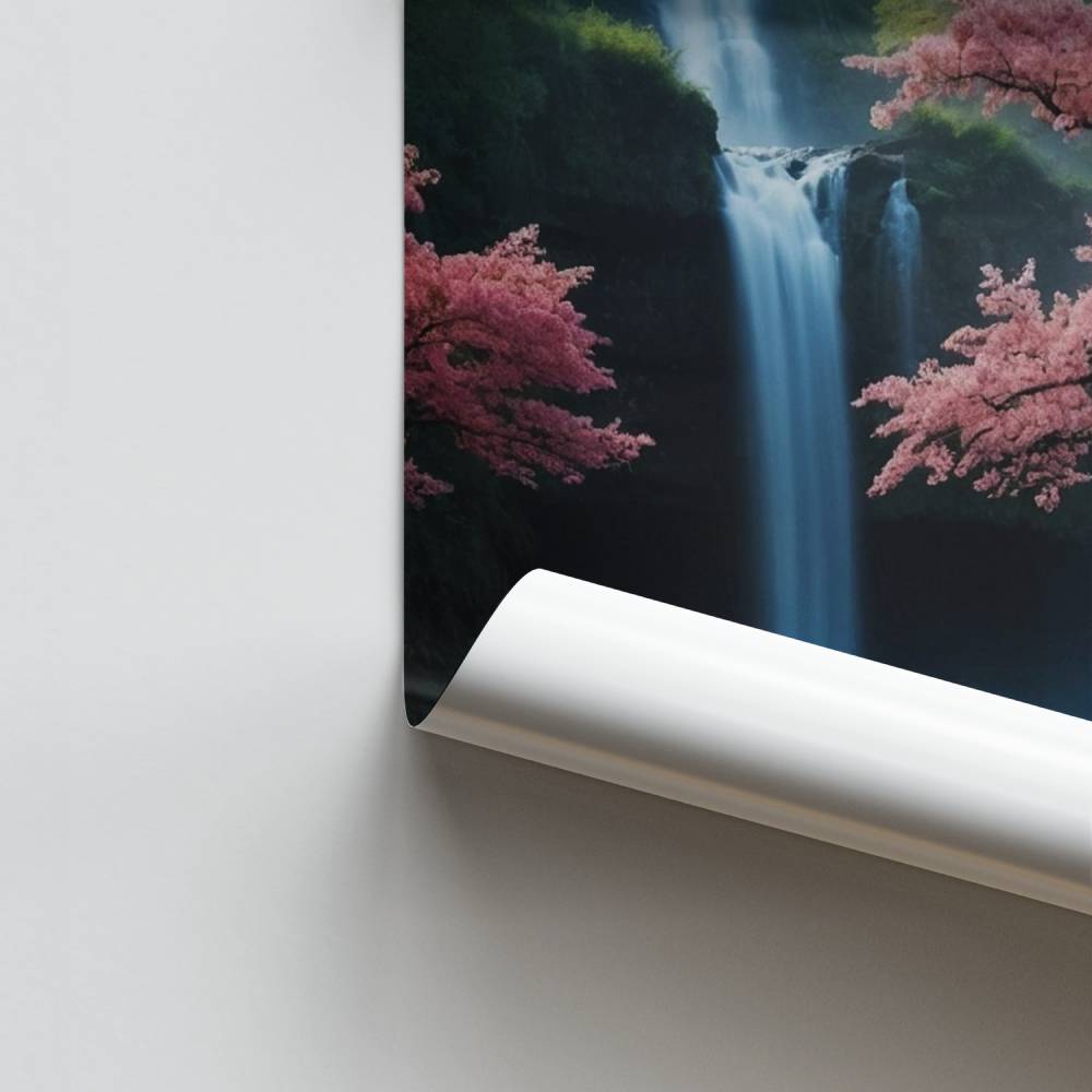 Wasserfall-Flucht-Poster