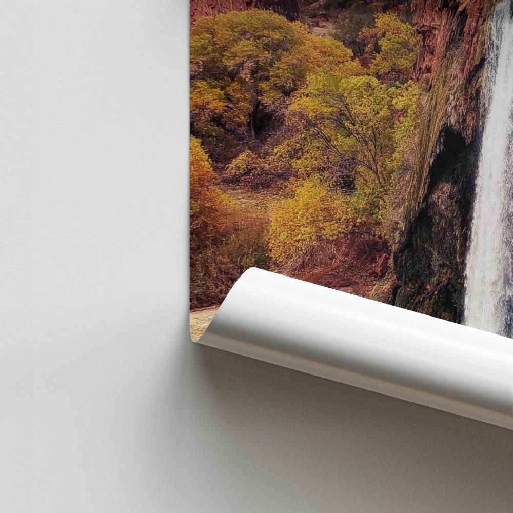 Wunderschönes Wasserfall-Poster