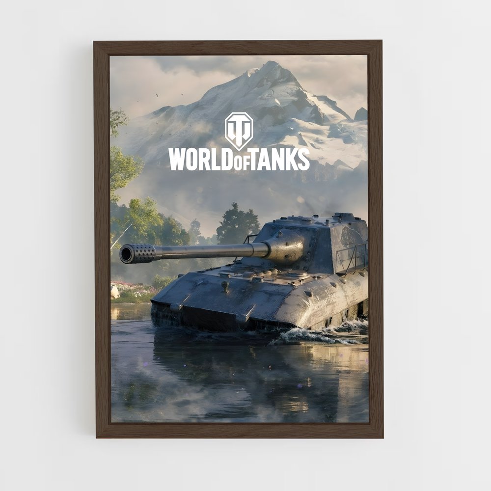 world-of-tanks-2 cadre Bois foncé