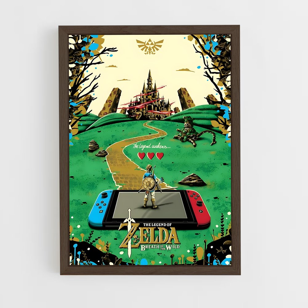zelda-12 cadre Bois foncé