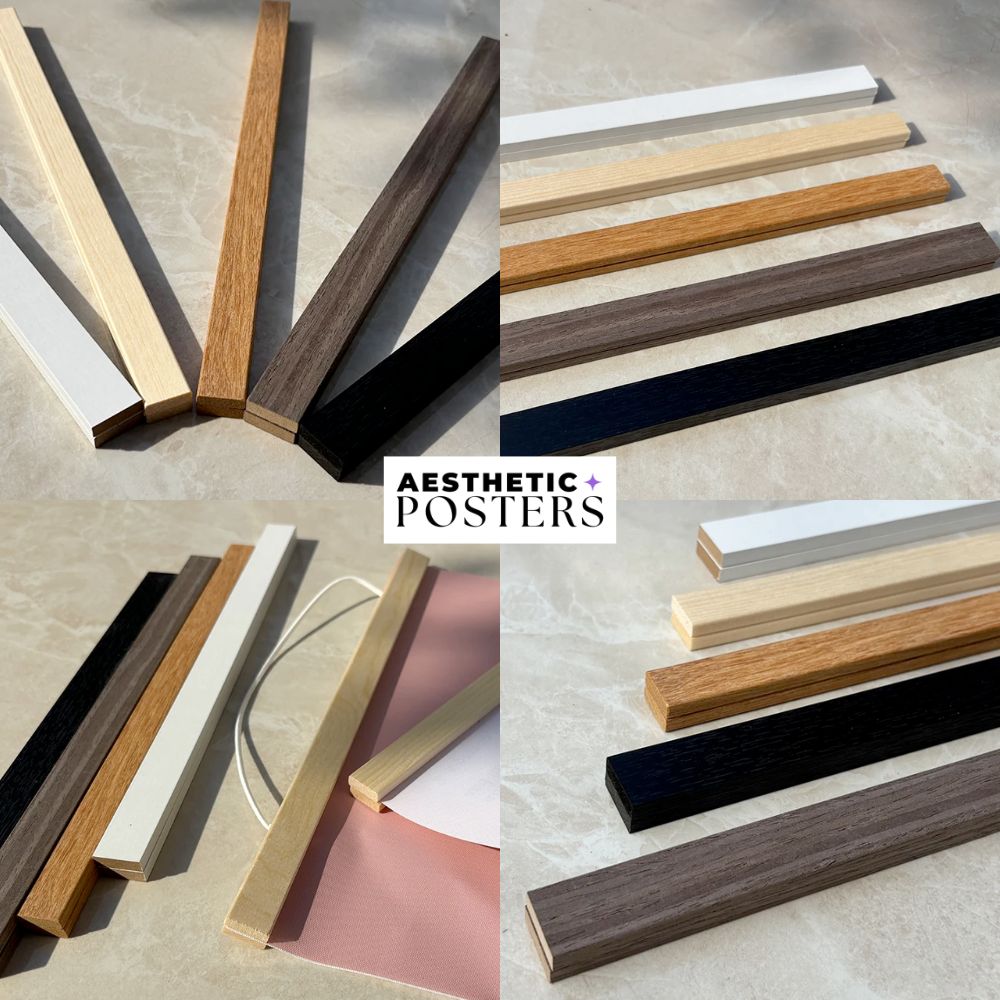 Magnetischer Posterhalter aus Holz