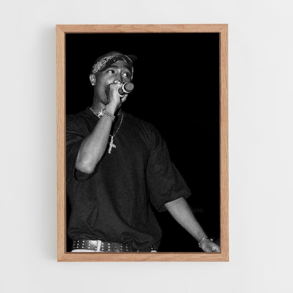 Poster Tupac Schwarz