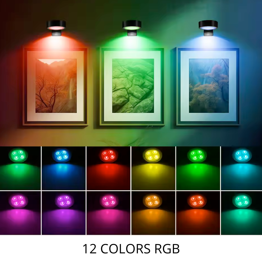 RGB-Wandleuchte für Poster