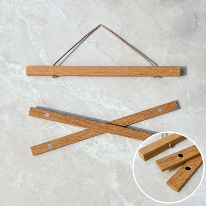 Magnetischer Posterhalter aus Holz