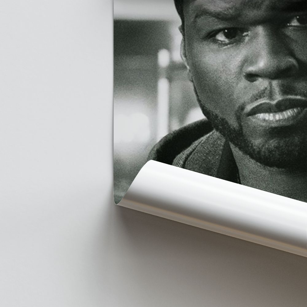 Poster 50cent Schwarz und Weiß