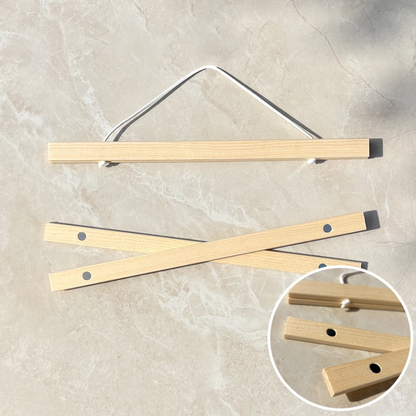 Magnetischer Posterhalter aus Holz
