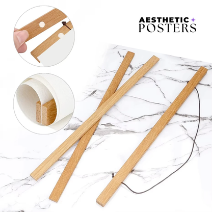 Magnetischer Posterhalter aus Holz