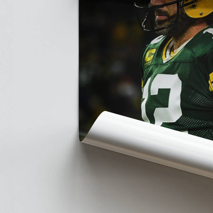 Aaron Rodgers Fußballplakat