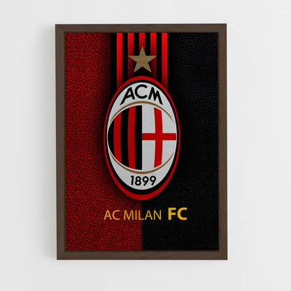 ac-milan-2 cadre Bois foncé
