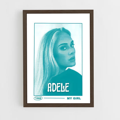 adele-10 cadre Bois foncé