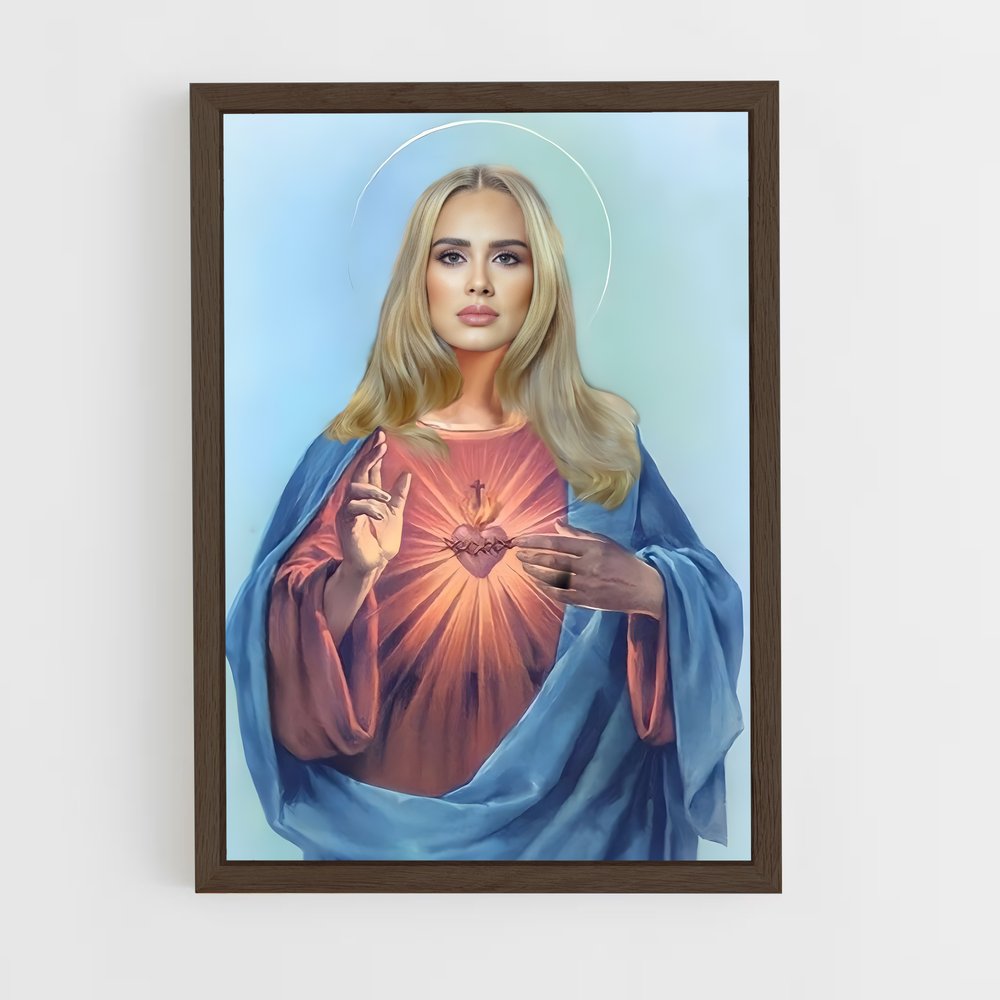 adele-14 cadre Bois foncé