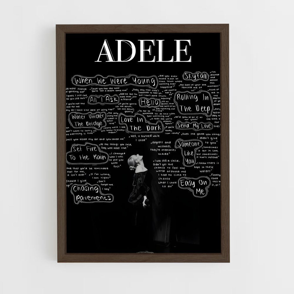 adele-3 cadre Bois foncé