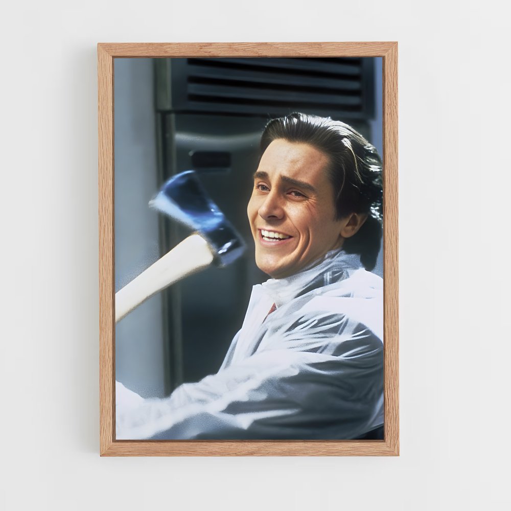 american-psycho-4 cadre Bois clair